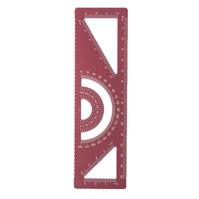 1/4 vnt./rinkinys UV aliuminio lydinio liniuotės brėžinio matavimo geometrija trikampio liniuotė Tiesioji liniuotė Įvairios liniuotės tiekimas