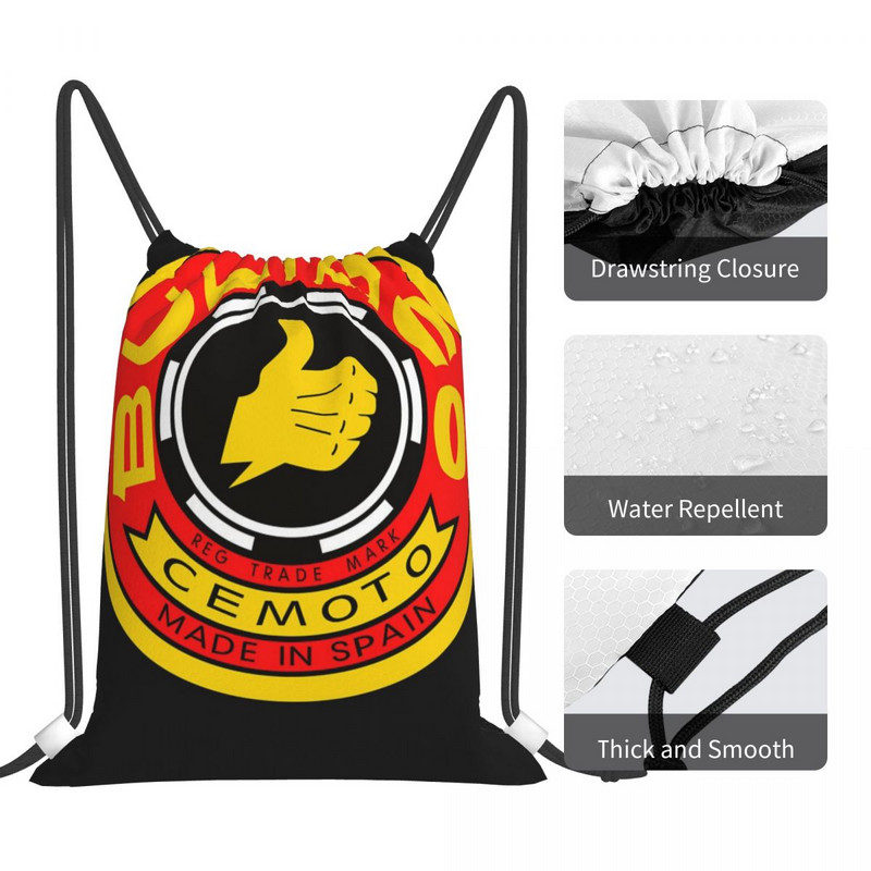 Bultaco Motociklo Logo Virvelė Krepšiai Kuprinės Krepšys Moteriška Krepšys Kuprinė Anime Virvelė Vyriška