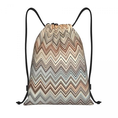 Zig Zag Višebojne ruksake s uzicom Lagane kamuflažne suvremene sportske torbe za teretanu Torbe za putovanja