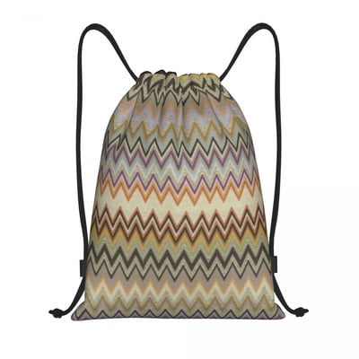 Zig Zag Višebojne ruksake s uzicom Lagane kamuflažne suvremene sportske torbe za teretanu Torbe za putovanja