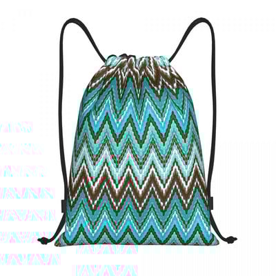 Zig Zag Višebojne ruksake s uzicom Lagane kamuflažne suvremene sportske torbe za teretanu Torbe za putovanja