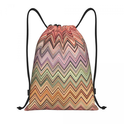 Zig Zag Višebojne ruksake s uzicom Lagane kamuflažne suvremene sportske torbe za teretanu Torbe za putovanja