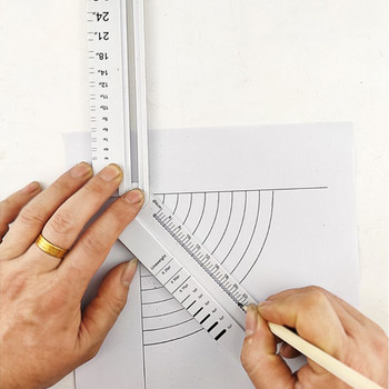 30 см прозрачна правоъгълна линийка Консумативи за инженерен офис за архитекти и чертежи