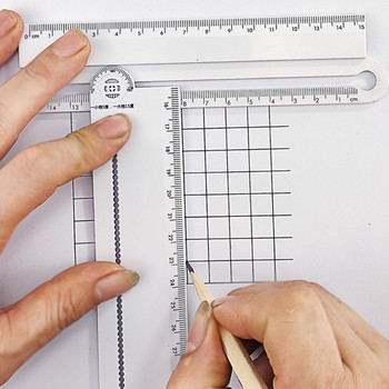 30 см прозрачна правоъгълна линийка Консумативи за инженерен офис за архитекти и чертежи