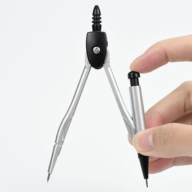 003 fém iránytű 8 In1School tanulói iránytű radír vezetékdoboz vonalzóval Matematikai geometriai iránytű rajzhoz, mérőeszköz