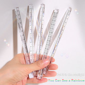 15 cm 20 cm jednostavno prozirno trokutasto ravno plastično ravnalo studentski pribor za crtanje poklon uredski školski alat za mjerenje