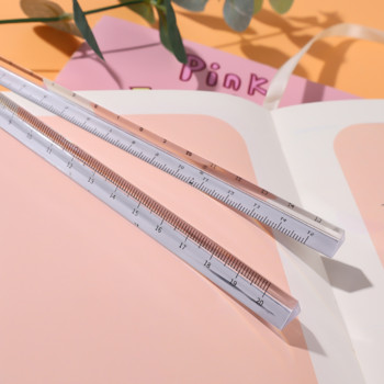 15 см 20 см проста прозрачна триъгълна права пластмасова линийка Студентски канцеларски материали Рисуване Подарък Офис Училищен инструмент за измерване