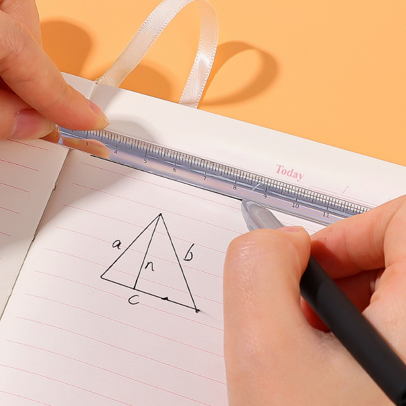 15 cm 20 cm jednostavno prozirno trokutasto ravno plastično ravnalo studentski pribor za crtanje poklon uredski školski alat za mjerenje