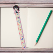 Ubojica demona: Kimetsu No Yaiba Kamado Tanjirou Cosplay ravnalo Mjerna vaga Učenici crtani film Mjerno ravnalo Poklon za djecu