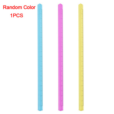 15 cm/20 cm värviline läbipaistev kolmemõõtmeline kolmnurkne skaala joonlaud, täpne mõõtmine statsionaarsed joonlauad koolitarbed