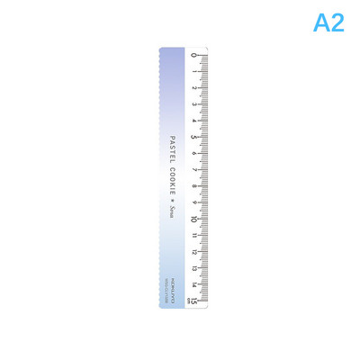 Lihtne läbipaistev akrüüljoonlaud Sirge joonlaud lainejoon Värviline vooder Joonistustööriistad Armsad kirjatarvete joonistamine Kontoritarbed