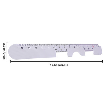 Линийка за зенично разстояние PD Meter Инструмент за измерване на разстоянието до очите Оптична линийка с прав ръб