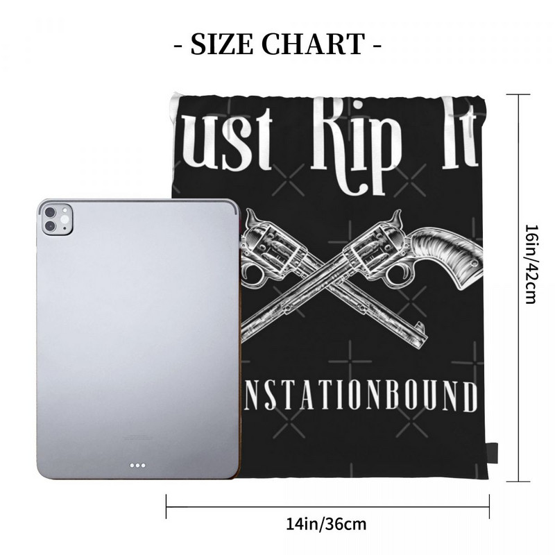 Just Rip It Train Station Bound Muške torbe s uzicom Ruksaci Ručne torbe Torbe sa žicom Muški ruksak Ruksak s žicom