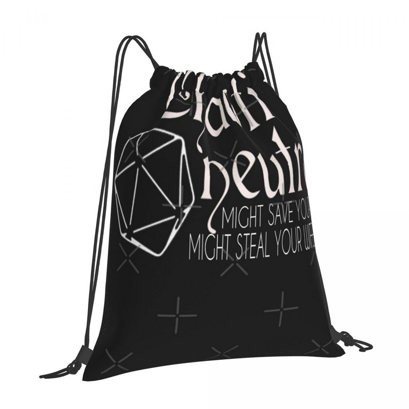 Kaootiline neutraalne võib päästa teie elu Pingutusnööriga kotid Seljakotid Tüdrukute kott Kawaii kott Mehe seljakott Pingutusnööriga seljakott