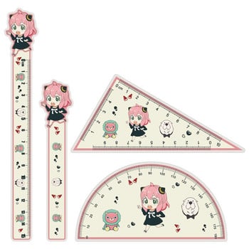 4 τμχ/σετ SPY×FAMILY Rulers Straight Anime Anya Forger Ruler Kawaii Γραφείο Σχολική Παιδική Προμήθειες Σταθερή στολή