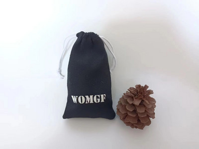 Λογότυπο Προσαρμοσμένη συσκευασία κοσμημάτων Τσάντα καμβά Βαμβακερή θήκη με κορδόνια