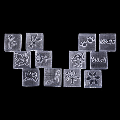 1 db akril természetes Word kézzel készített átlátszó szappan bélyegző pecsét penész kézműves barkácsolás