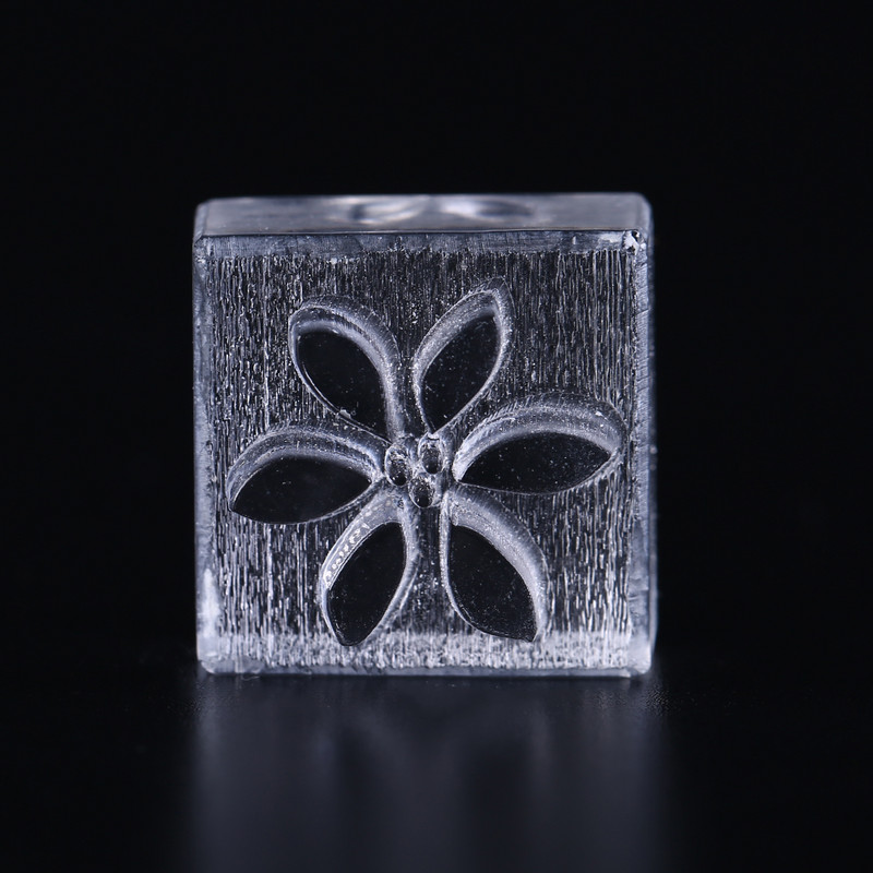 1PC Акрилна естествена дума, ръчно изработен прозрачен сапун, щампован печат, печат, мухъл, занаятчийска форма Направи си сам