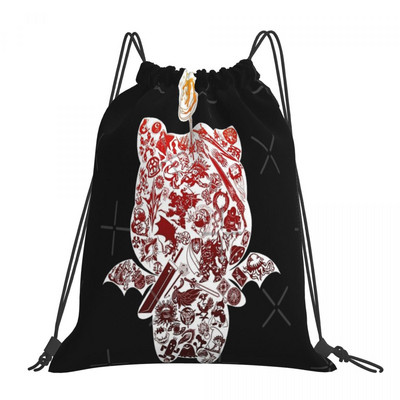 Final Fantasy Moogle-Verse Red Drawing Bag