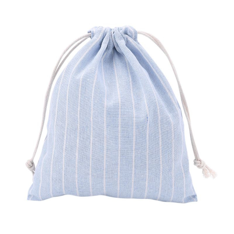 1PC božićna vrećica za pohranu slatkiša od pamučnog lana, čaj s uzicom, prijenosna