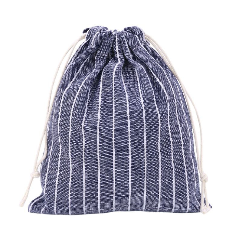 1PC božićna vrećica za pohranu slatkiša od pamučnog lana, čaj s uzicom, prijenosna