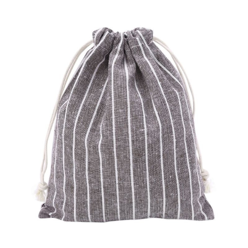 1PC božićna vrećica za pohranu slatkiša od pamučnog lana, čaj s uzicom, prijenosna