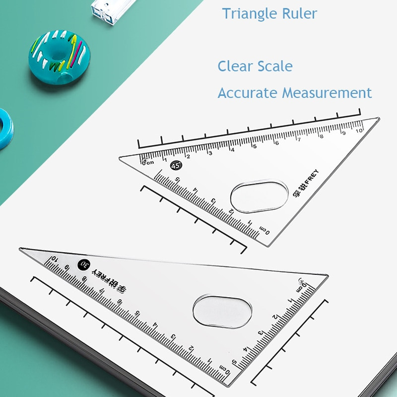 Plavi šestar, ravnalo, alati za učenje, 7-dijelni set za crtanje iz matematike za učenike