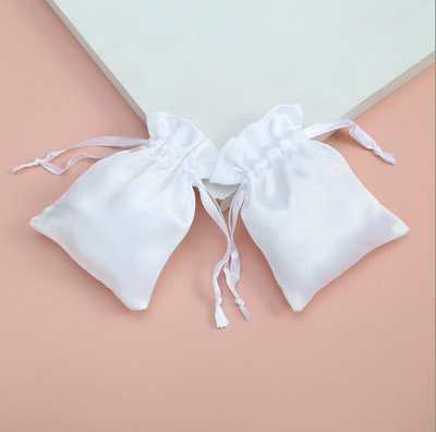 sjajnija torbica 10 komada svilenih satenskih vrećica za nakit Vrećica s vrpcom Sjajilo za usne Spremište kozmetike Poklon za zabavu