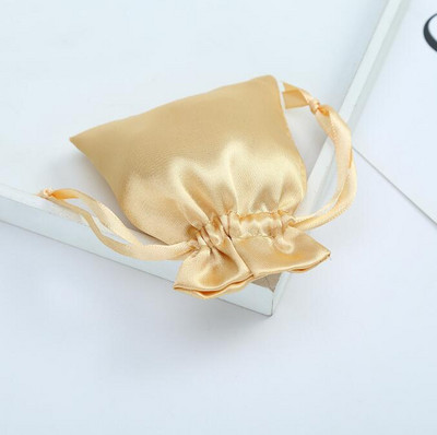 sjajnija torbica 10 komada svilenih satenskih vrećica za nakit Vrećica s vrpcom Sjajilo za usne Spremište kozmetike Poklon za zabavu