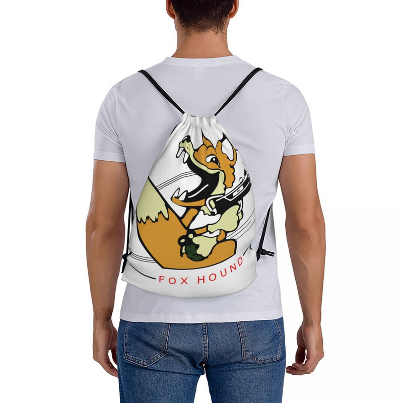 Mgs 90s Foxhound Insignia Torbe s uzicom Ruksaci Putne muške torbice Platneni ruksak Torbe s uzicom