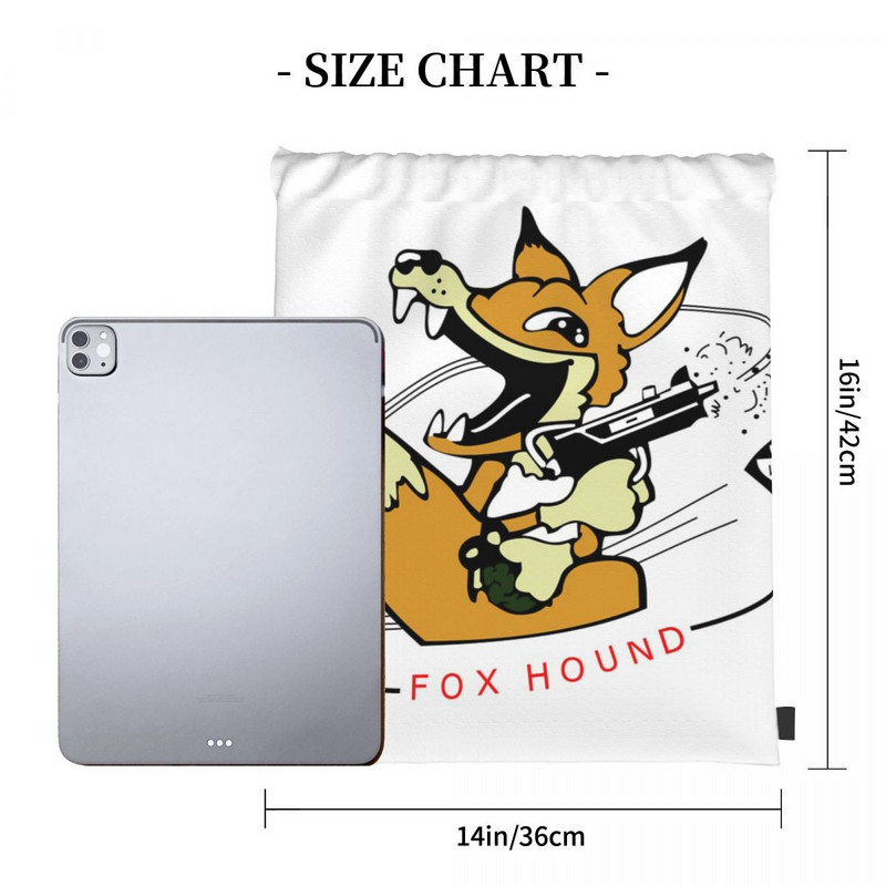 Mgs 90s Foxhound Insignia Torbe s uzicom Ruksaci Putne muške torbice Platneni ruksak Torbe s uzicom