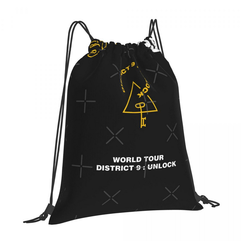 Kpop Stray Kids World Tour District 9 Genți cu șnur Rucsaci Geanta femeie Geanta școlară Bărbați Geantă mică din material
