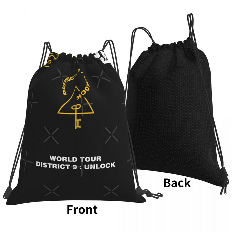 Kpop Stray Kids World Tour District 9 Genți cu șnur Rucsaci Geanta femeie Geanta școlară Bărbați Geantă mică din material
