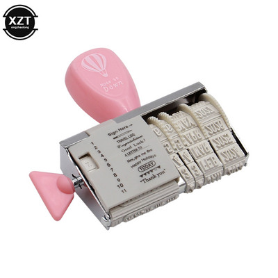 Armas kuupäevatempel Plannerile Läbipaistvad templid Ärikummitempel koos reguleeritava kuupäevapäevikuga Koolitarbed Kirjatarvete tarvik