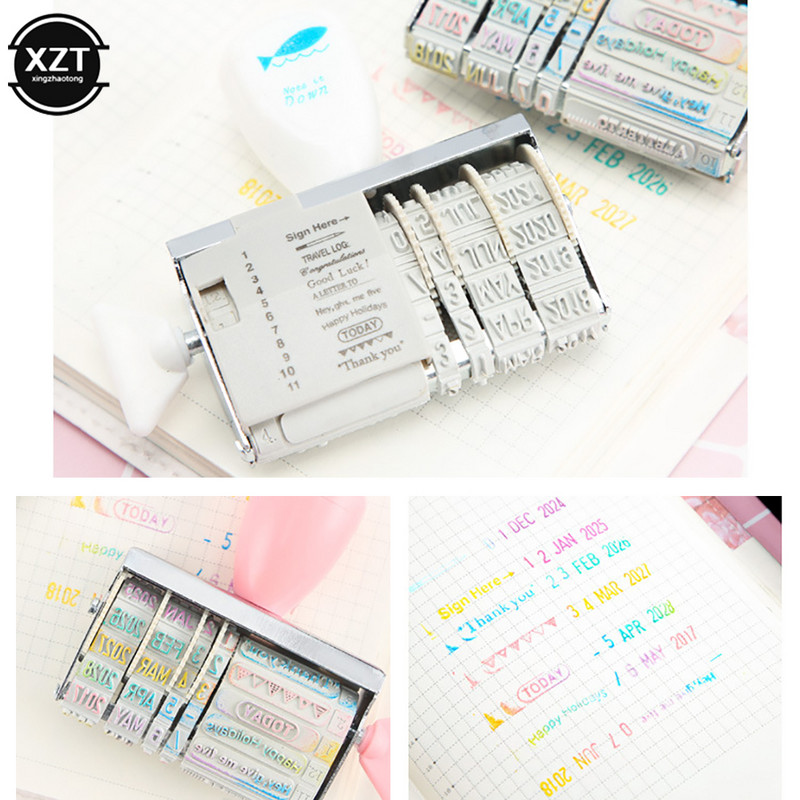 Armas kuupäevatempel Plannerile Läbipaistvad templid Ärikummitempel koos reguleeritava kuupäevapäevikuga Koolitarbed Kirjatarvete tarvik