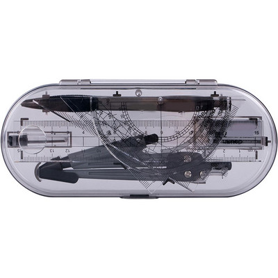 Set de 8 bucăți set de riglă busolă pentru desen, portabil, acasă, matematică, grafică, geometrie, studiu, papetărie, studenți