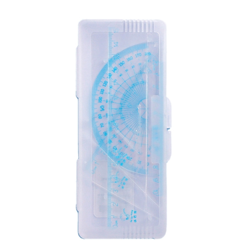 Izdržljivi studentski set alata za crtanje, prozirno ravnalo za crtanje od 4 komada za studenta inženjera