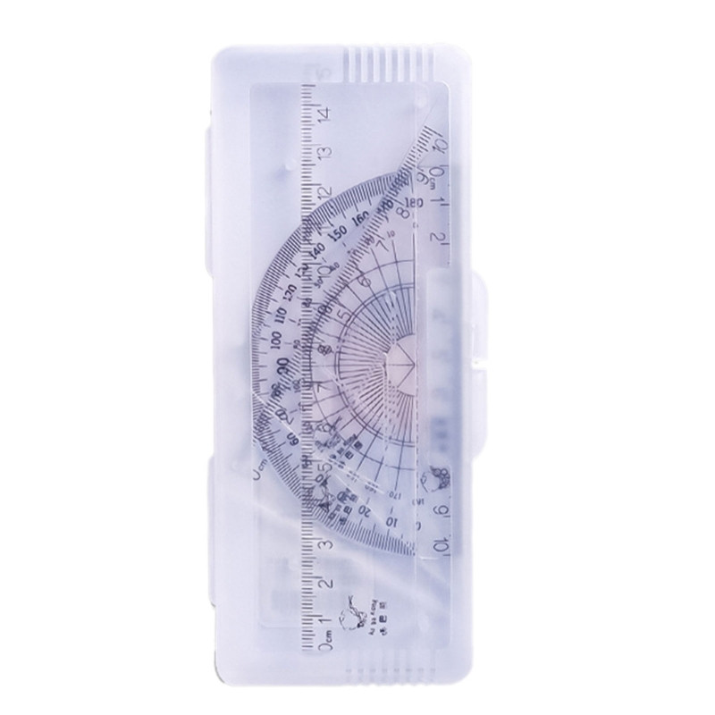 Izdržljivi studentski set alata za crtanje, prozirno ravnalo za crtanje od 4 komada za studenta inženjera