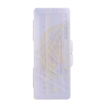 Το σετ σχεδίασης μαθητών 4 τμημάτων περιλαμβάνει ίσιο χάρακα Τριγωνικό μοιρογνωμόνιο χάρακα Γεωμετρία μαθηματικών εργαλείων για σχεδίαση μαθητών