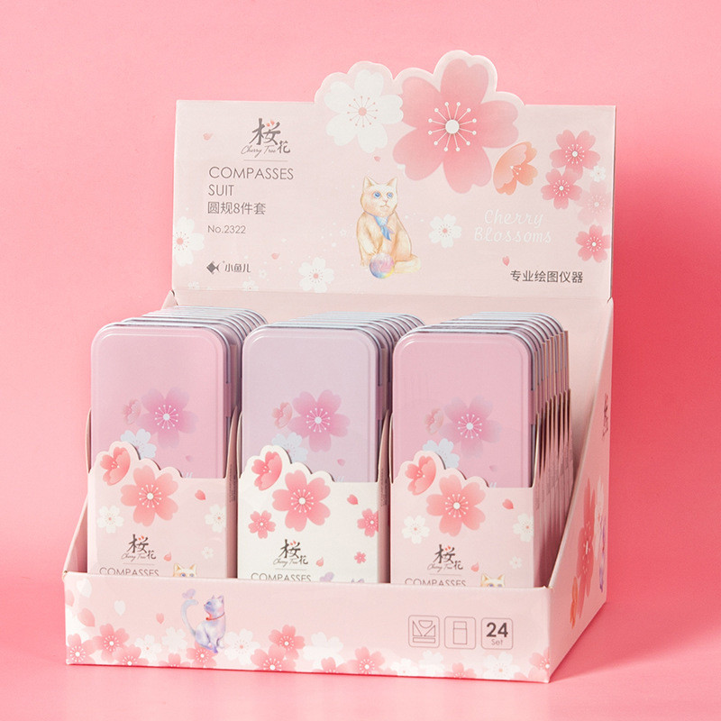 8pcs/Set Kreativni setovi ravnala za učenike Pisaći pribor Šiljilo za olovke Gumica Kompas Ispit Alati za crtanje Školski uredski pribor Novo