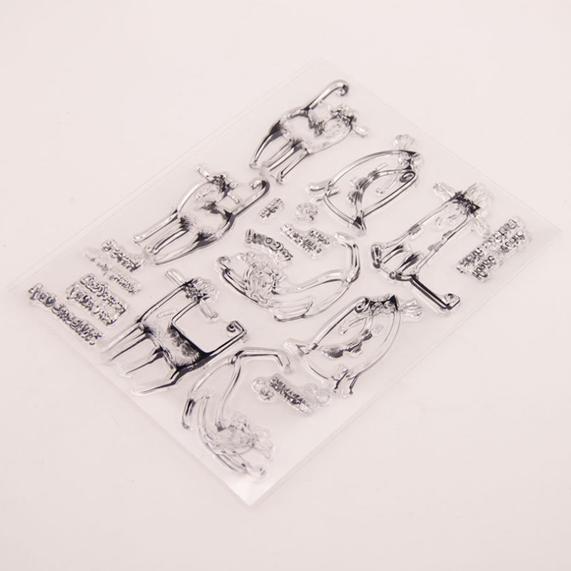 1 buc. Sigiliu de ștampilă din silicon transparent, pisică leneșă, pentru album de albume, ștanțare din cauciuc, colorat, decorare pentru jurnal, reutilizabil