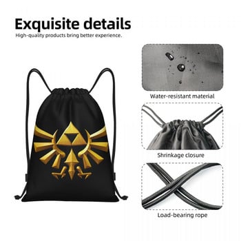 The Legend Of Zeldas Drawstring Backpack Ανδρικά Γυμναστήριο Σακίδιο Φορητό βιντεοπαιχνίδι Sword Skyward Triforce Training Bag Sack