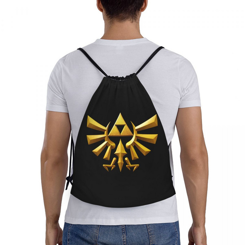 The Legend Of Zeldas Drawstring ruksak muška sportska torba za teretanu torba za prijenosne video igre Sword Skyward Triforce torba za vježbanje