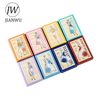 JIANWU 1 Pc Old Dream Iraqi Series Retro Characters Wooden Rubber Stamp Creative DIY Journal Scrapbooking Decor Stationery