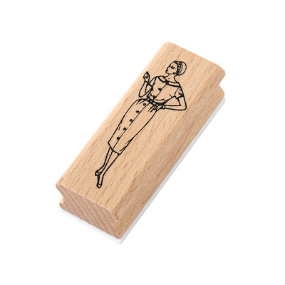 JIANWU 1 db Old Dream Iraqi Series Retro karakterek fából készült gumibélyegző kreatív barkácsnapló Scrapbooking dekor levélpapír