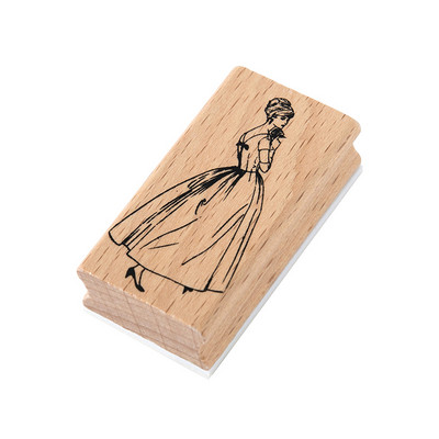 JIANWU 1 db Old Dream Iraqi Series Retro karakterek fából készült gumibélyegző kreatív barkácsnapló Scrapbooking dekor levélpapír