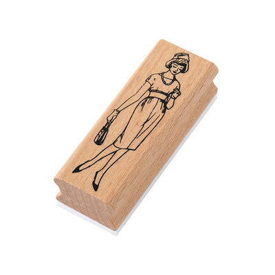 JIANWU 1 db Old Dream Iraqi Series Retro karakterek fából készült gumibélyegző kreatív barkácsnapló Scrapbooking dekor levélpapír