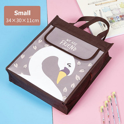 Geantă de școală Kawaii Genți portabile de cărți pentru teme pentru copii de școală Geanta de mână impermeabilă pentru studiu