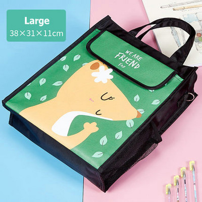 Geantă de școală Kawaii Genți portabile de cărți pentru teme pentru copii de școală Geanta de mână impermeabilă pentru studiu