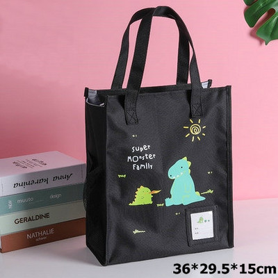 Geantă de școală Kawaii Genți portabile de cărți pentru teme pentru copii de școală Geanta de mână impermeabilă pentru studiu